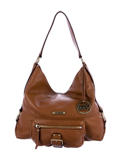 2010 vintage michael kors leather hobo|Vintage Michael Kors Collection 2010 Brown Hobo Bag .